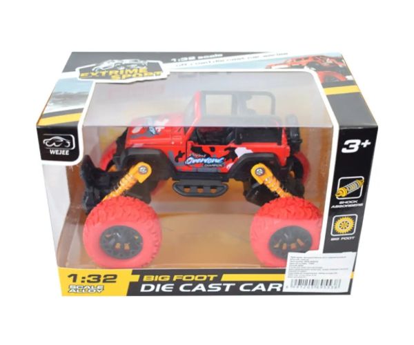 Off-Road jeep vehicul roșu 1/32