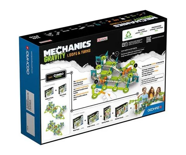 Geomag Mechanics Gravity loops joc de construcție magnetic 130buc.