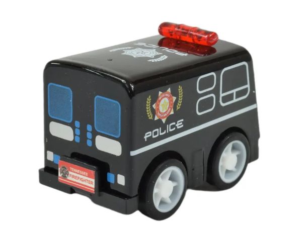 Alloy Car: Mașină de poliție în diverse versiuni 5cm
