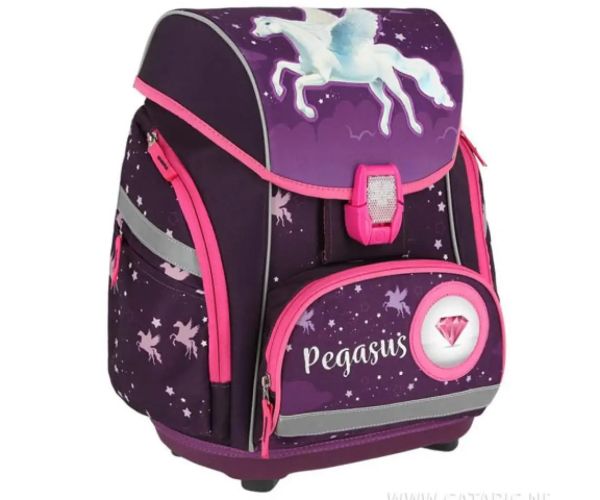 Spirit: Pegasus mov 5 bucăți set rucsac cu accesorii și lumini LED