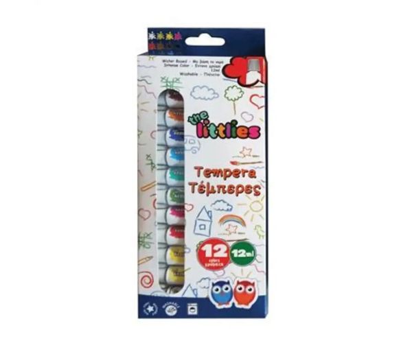 Set tempera colorată 12 bucăți 12ml