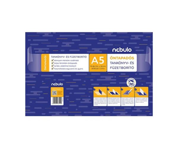 Nebulo: Copertă de caiet A/5, 10 bucăți, autocolantă, simplă