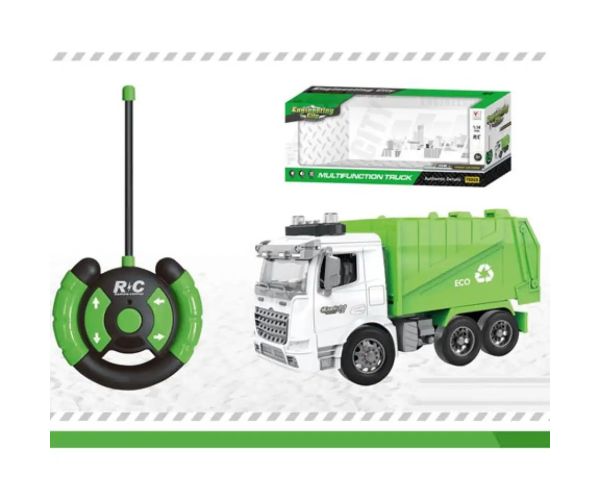 RC mașină de gunoi cu telecomandă și lumini 1/14