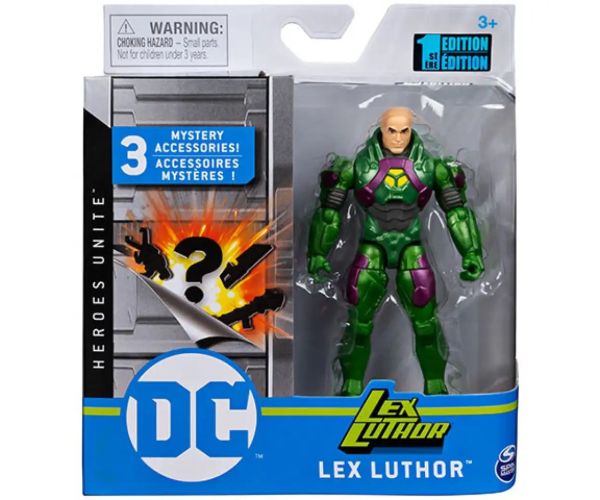 DC Comics: Lex Luthor 10cm figurină cu accesorii surpriză - Spin Master
