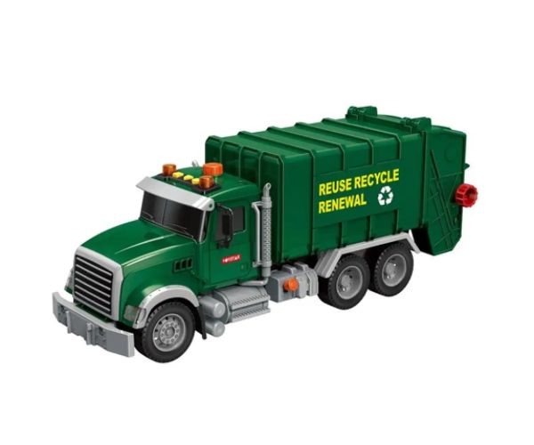 Mega Truck: Camion de gunoi cu sunete și lumini 40x14x21cm