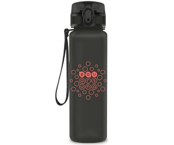 Ars Una: Mată gri închis fără BPA sticlă pentru apă 600ml