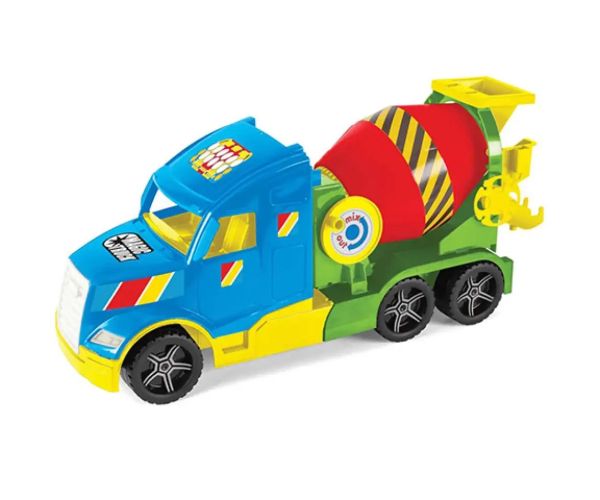 Magic Truck: Betonieră cu lămpi fosforescente 60cm - Wader