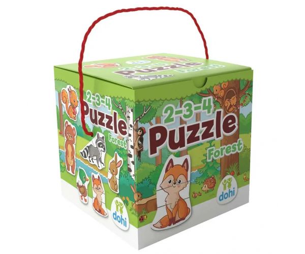 Puzzle de 2-3-4 Piese - Animale de pădure
