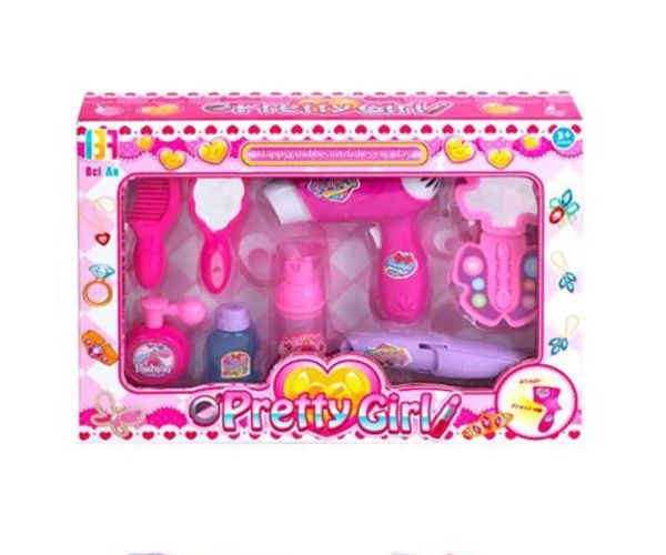 Pretty Girl set de înfrumusețare cu uscător de păr și accesorii