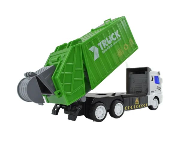 Camion de gunoi cu telecomandă RC cu lumină 1/48 scară 27MHz 20cm