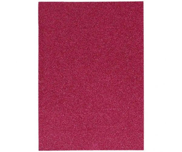 Spirit: Burete spumă pentru decor sclipici în culoarea fuchsia A4 1 bucată
