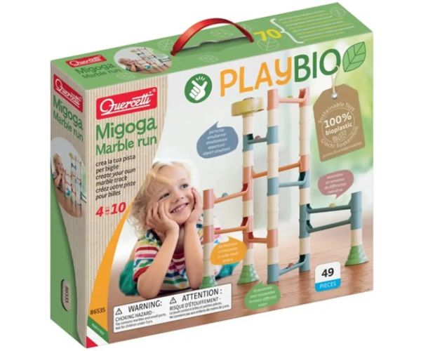 Quercetti: Play Bio Migoga Marble pista de biluțe 46 bucăți