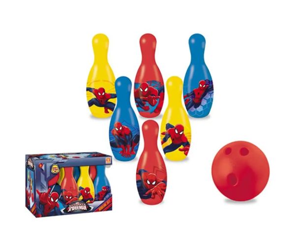 Spiderman set bowling cu 6 bucăți popice - Mondo Toys
