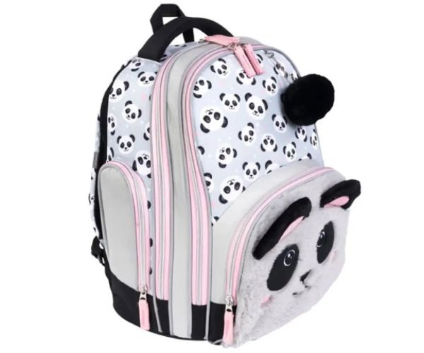 Panda premium două compartimente rucsac, ghiozdan 37x20x31cm