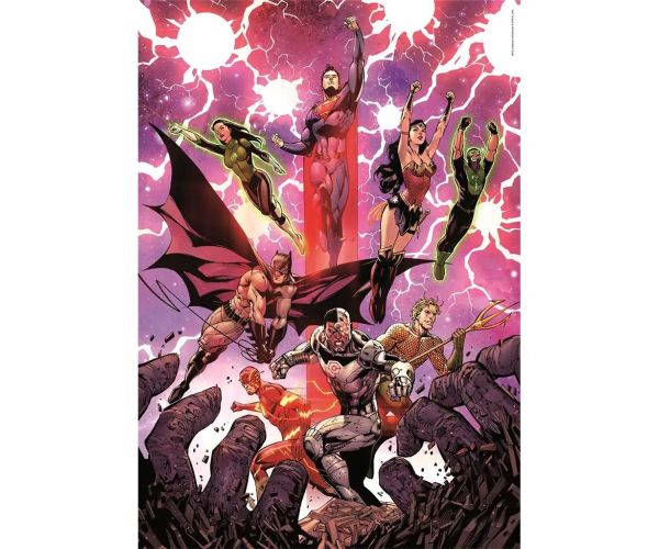 DC Comics: Liga Dreptății puzzle compact de 1000 de piese 50x70cm - Clementoni
