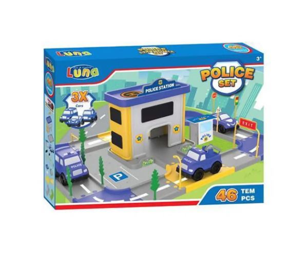 Parcarea poliției set de joacă 46 bucăți