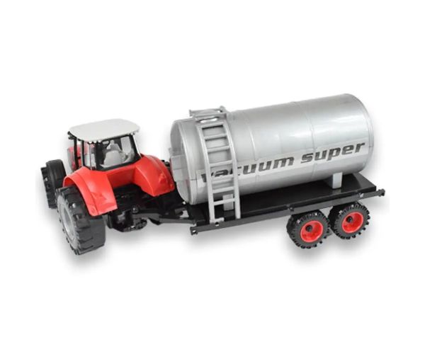 Farm Truck Series: Tractor cu rezervor de apă roșu sau verde 46cm