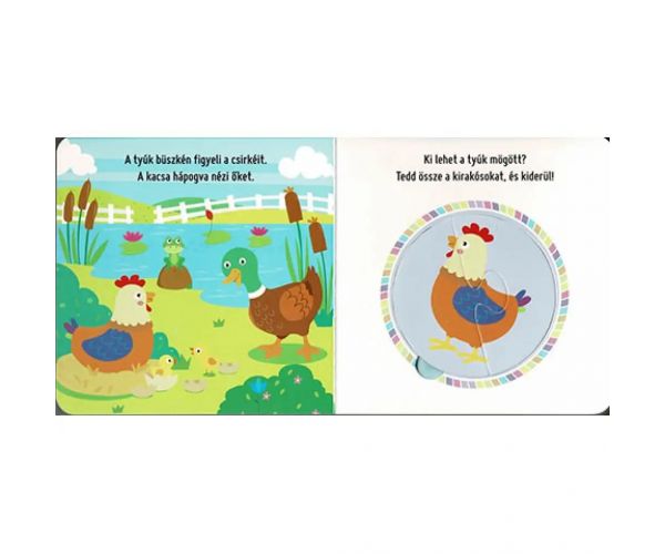 Puzzle-uri pentru cei mici - Carte pentru bebeluși despre fermă