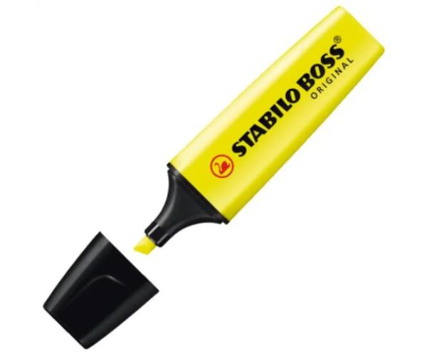 Stabilo: BOSS Original textliner culoarea galbenă 2-5mm