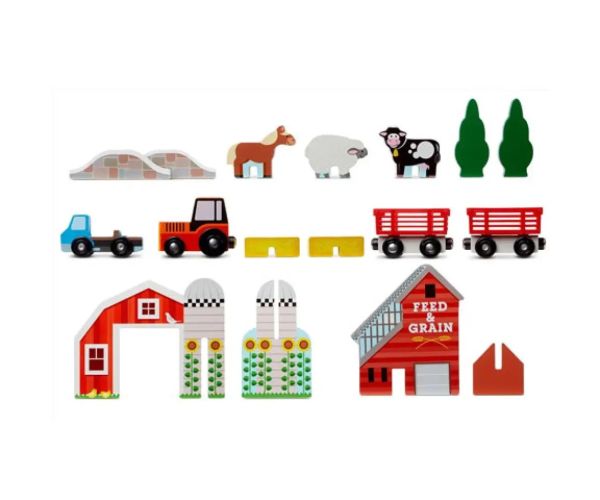Du cu tine set de joacă fermă lemn - Melissa & Doug
