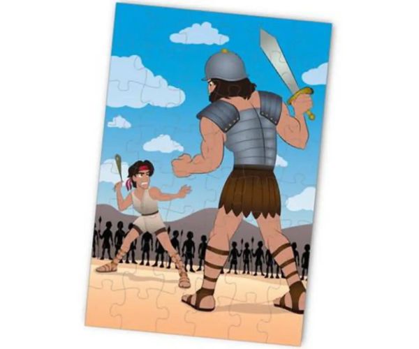 David și Goliat 48 bucăți floor puzzle 60x90cm