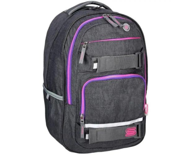 Spirit: Campus gri și pink rucsac, ghiozdan rotund