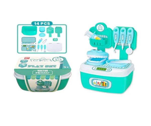 Set de joacă dentist cu accesorii 14 bucăți