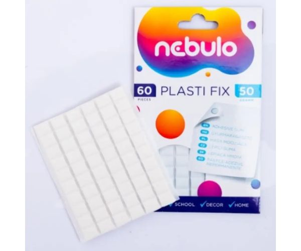 Nebulo: Plasti Fix lipici pentru plastilină set de 60buc 50g