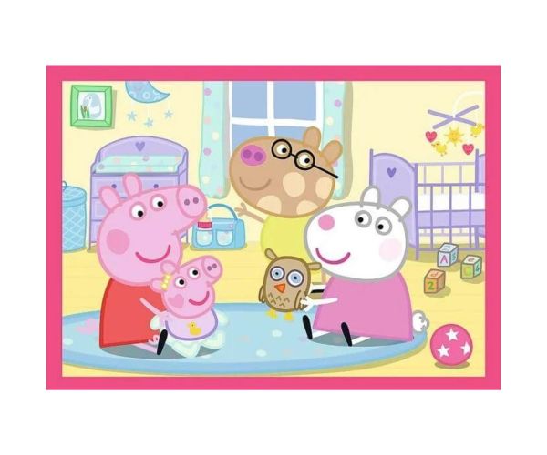 Peppa porcușor - 4 în 1 puzzle de 12,15,20,24 piese - Trefl