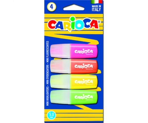 Set mini marker colorat 4 bucăţi - Carioca