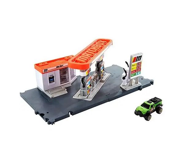 Matchbox: Action Drivers benzinărie set de joacă - Mattel