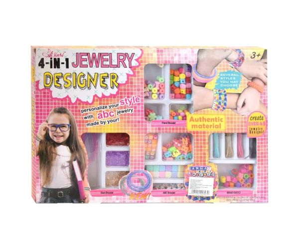 Style Me Up! Set creativ de brățară și colier de prietenie cu margele colorate și accesorii