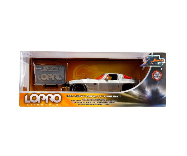 1963 Chevy Sting Ray fém autómodell 1/24 - Simba Toys