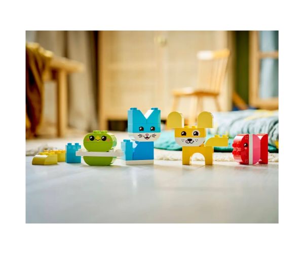 LEGO® DUPLO®: Creativ și drăguț, 3 în 1 animale de companie (10477)