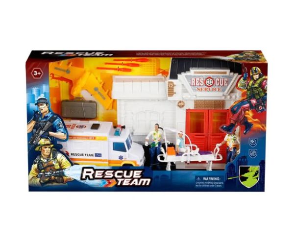Set de joc echipă de salvare cu figurine