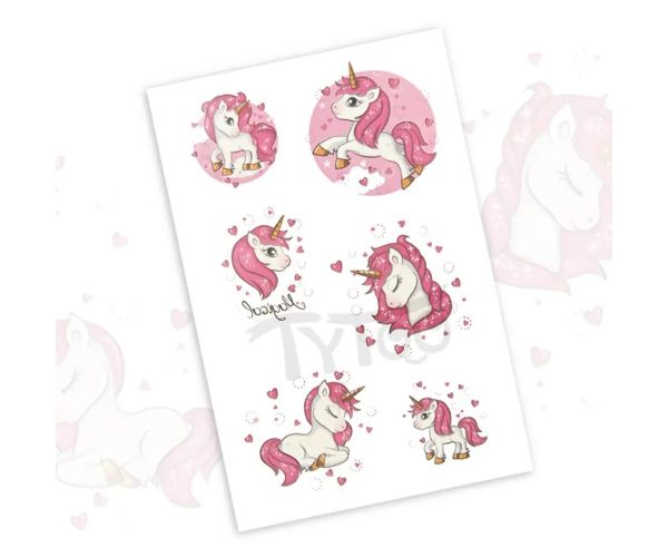 TyToo: Unicorn abțibild tatuaj