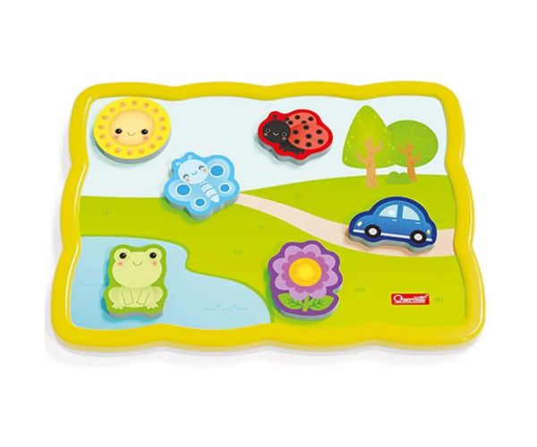 Quercetti: Smart puzzle magnetic primele cuvinte și culori