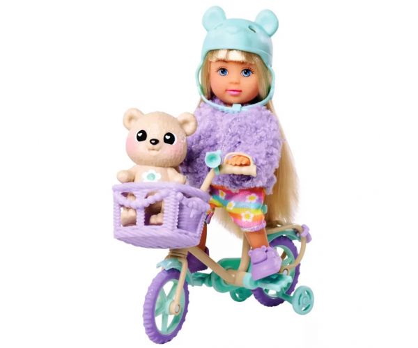 Evi Love: Teddy Bike – Set de joacă cu bicicletă - Simba Toys