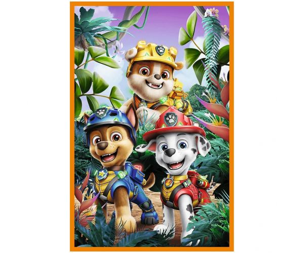 Patrula Câinilor Insula Dinozaurilor - 3 x 80 de piese puzzle - Trefl