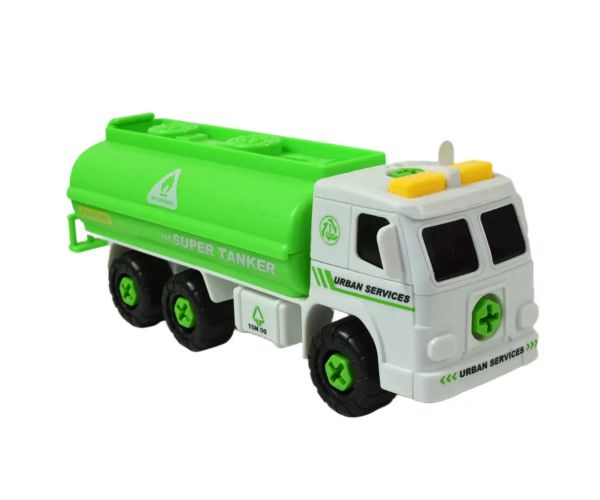 Urban Services: Camion cisternă care se poate dezasambla cu scule si sunet 20cm