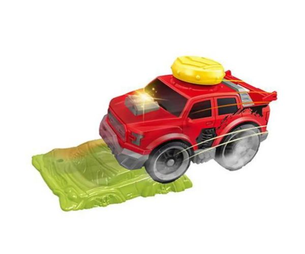 Slam Power vehicul de concurs culoarea roșie cu sunete