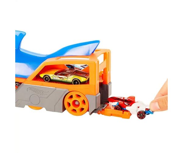 Hot Wheels: Shark Transporter set de joacă cu mașinuță - Mattel