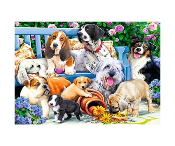 Câini în parc puzzle 1000 de piese - Trefl