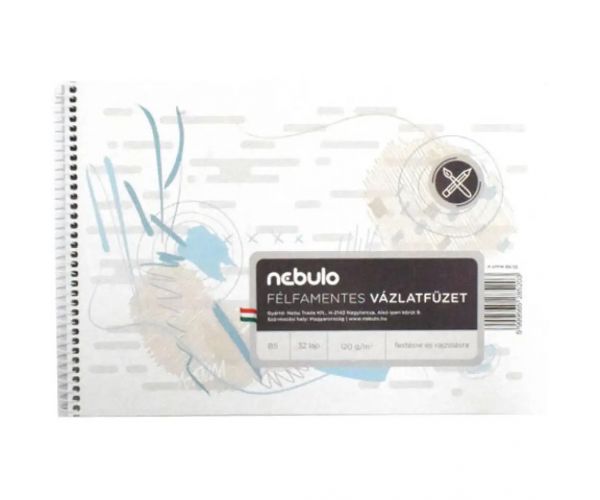 Nebulo: caiet spirală pentru schițe B5 32 file