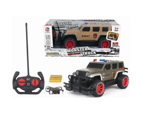 RC SWAT mașină de teren cu telecomandă cu patru funcții 1/18