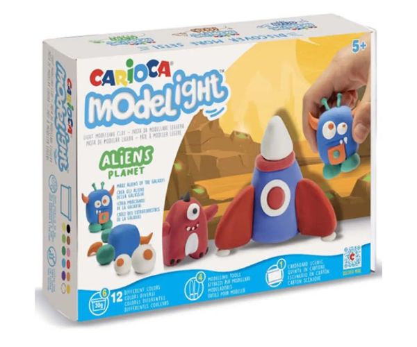 Modelight Maxi Play Box Extraterești set platilină - Carioca