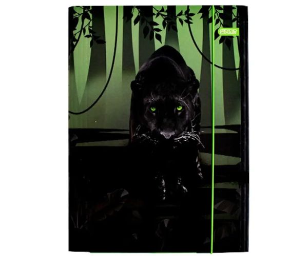Spirit: Panther Pantera neagră mapă cu elastic A4