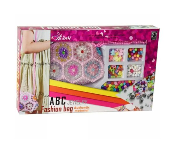 Fashion bag cu mărgele colorate