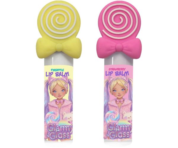 Luna: Balsam de buze aromat în formă de suc cu gloss Glammy, disponibil în mai multe variante 1buc