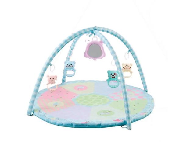 Ursuleț baby covor de joacă culoarea albastră